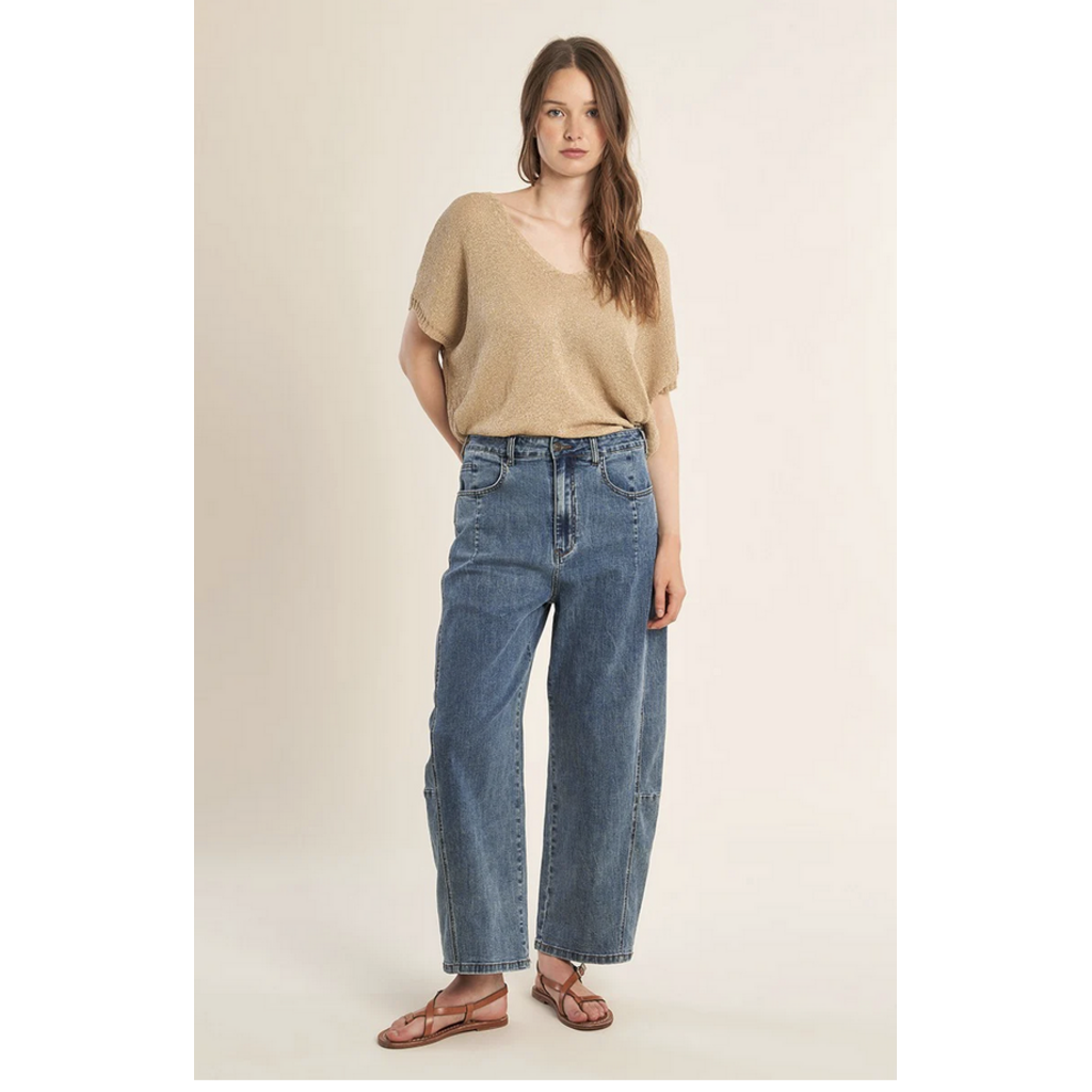 MOLLY BRACKEN MOLLY BRACKEN  LA1976EP SWEATER ECRU