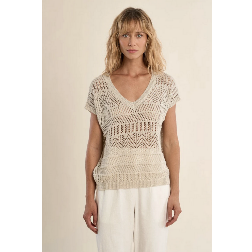 MOLLY BRACKEN MOLLY BRACKEN  LA1947EP SWEATER ARGENT