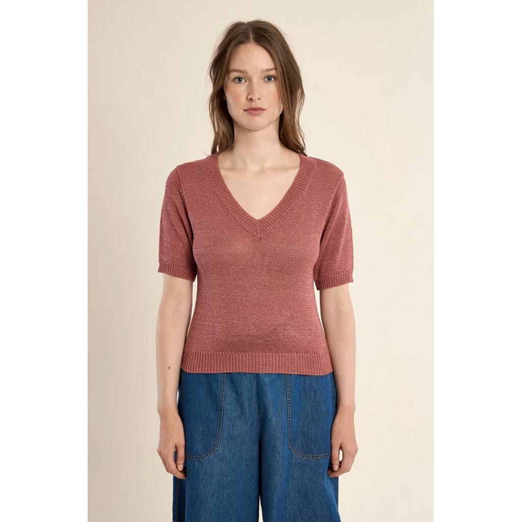 MOLLY BRACKEN MOLLY BRACKEN LA1727EP SWEATER TERACOTTA
