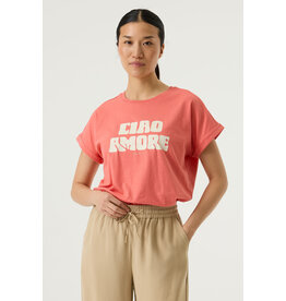 GARCIA GARCIA Q260001 T SHIRT CIAO AMORE CORAIL