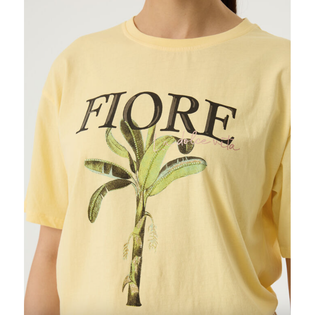 GARCIA GARCIA Q260005 T SHIRT FIORE JAUNE