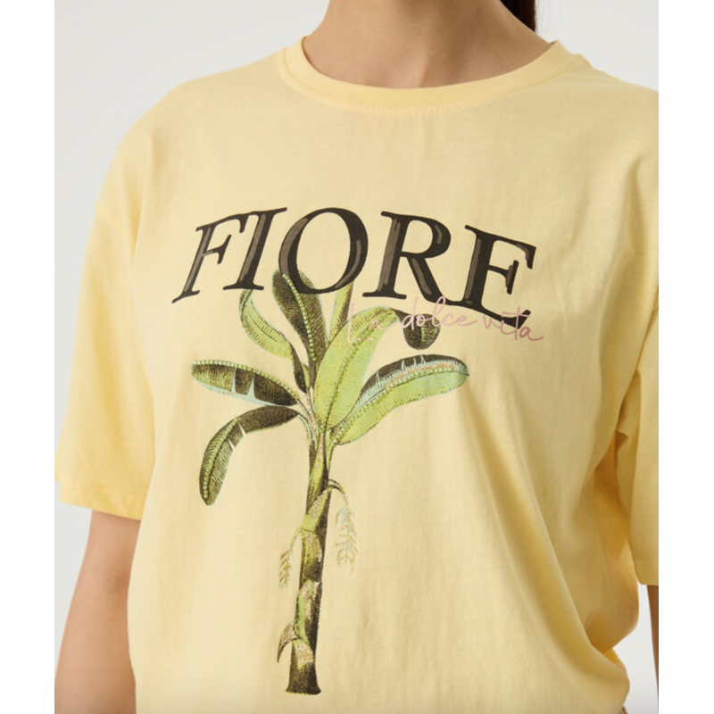 GARCIA GARCIA Q260005 T SHIRT FIORE JAUNE