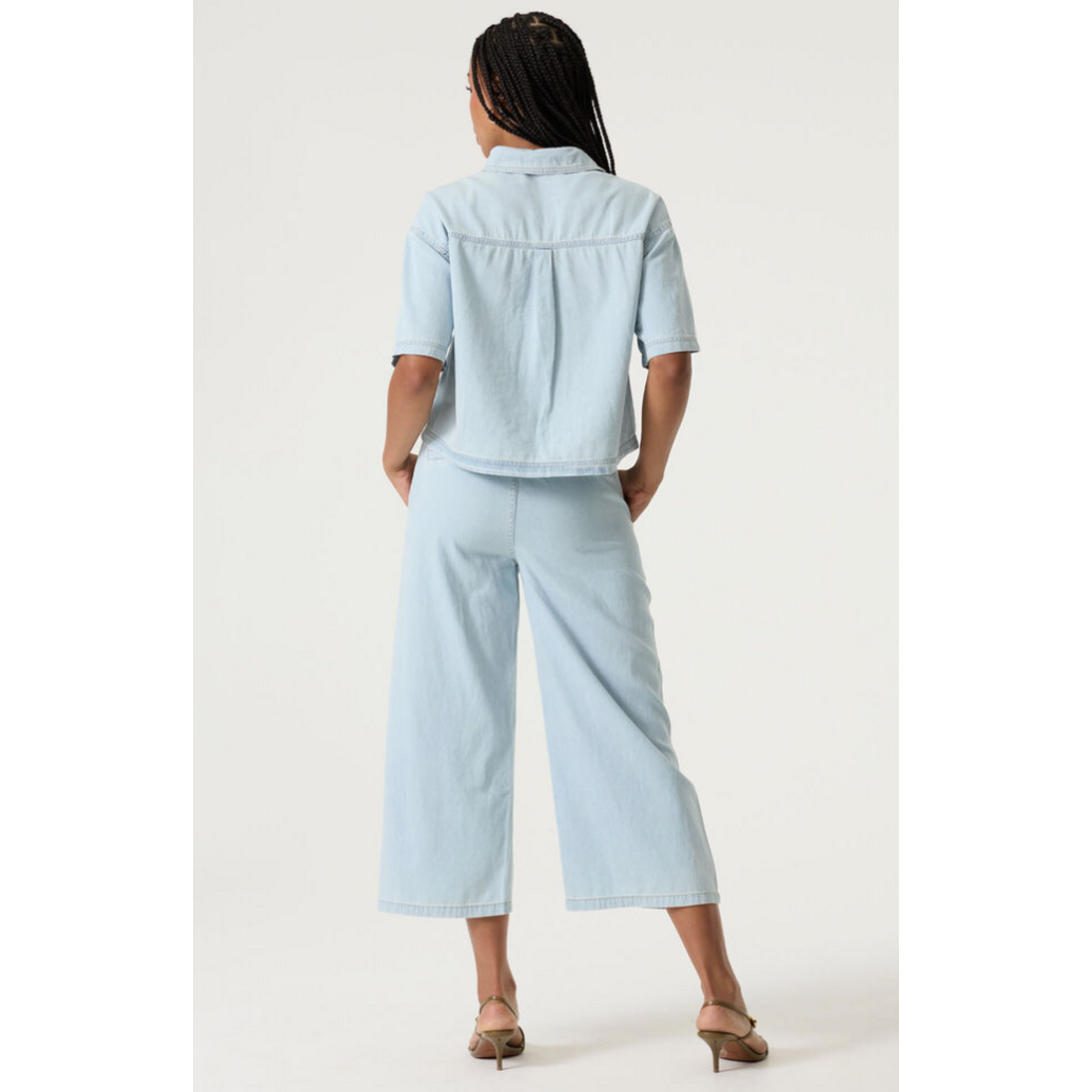 GARCIA GARCIA Q260112 PANTALON CROP EVASE BLEU PALE
