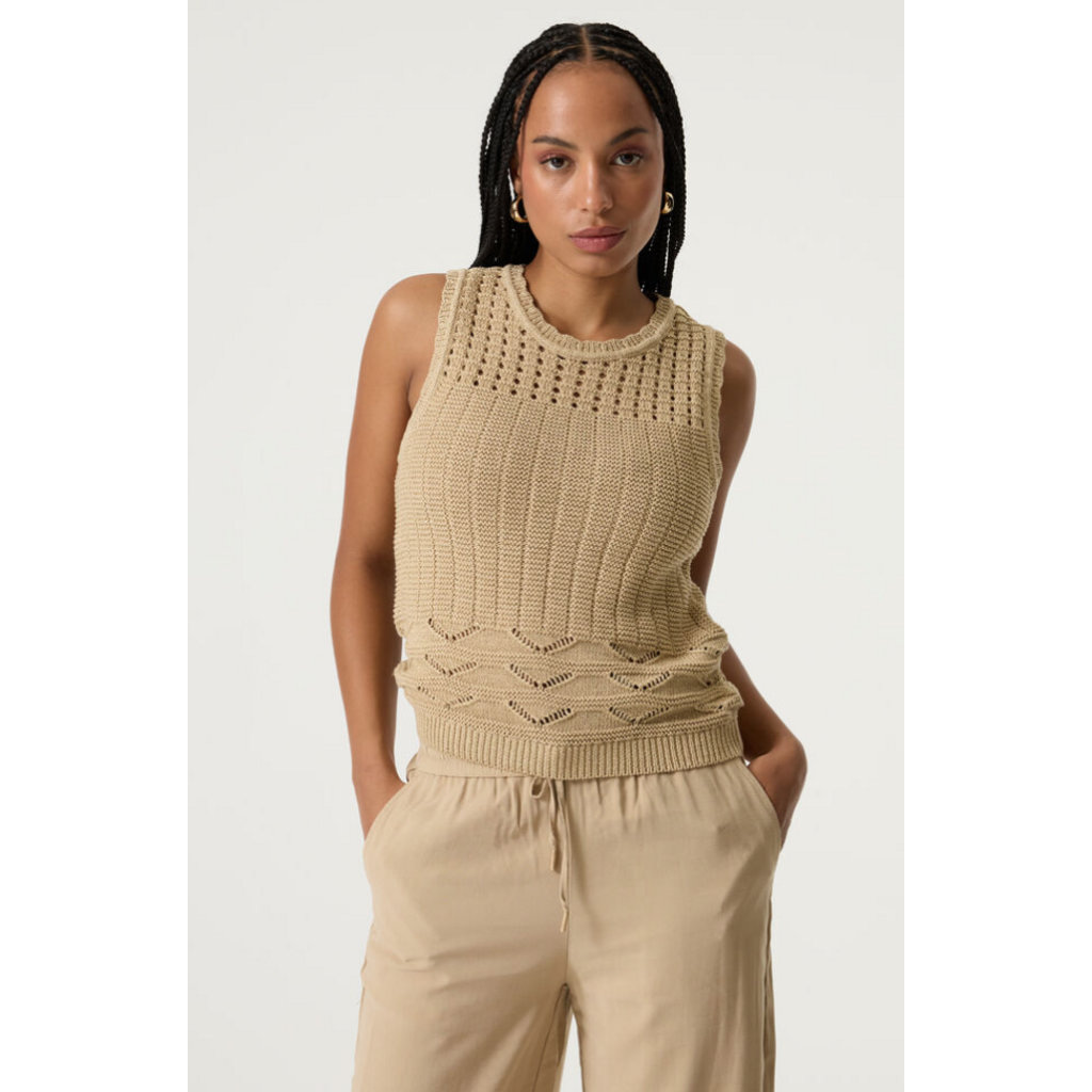 GARCIA GARCIA Q260026 CAMI TRICOT SABLE DORE