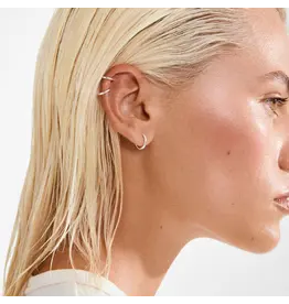 PILGRIM PILGRIM 612216003 ARIELLA HOOP EARRINGS 2 IN 1 SET SILVER PLATED