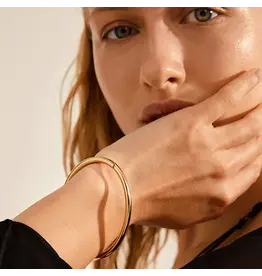PILGRIM PILGRIM 602332002 SOPHIA RECYCLED BANGLE GOLD PLATED