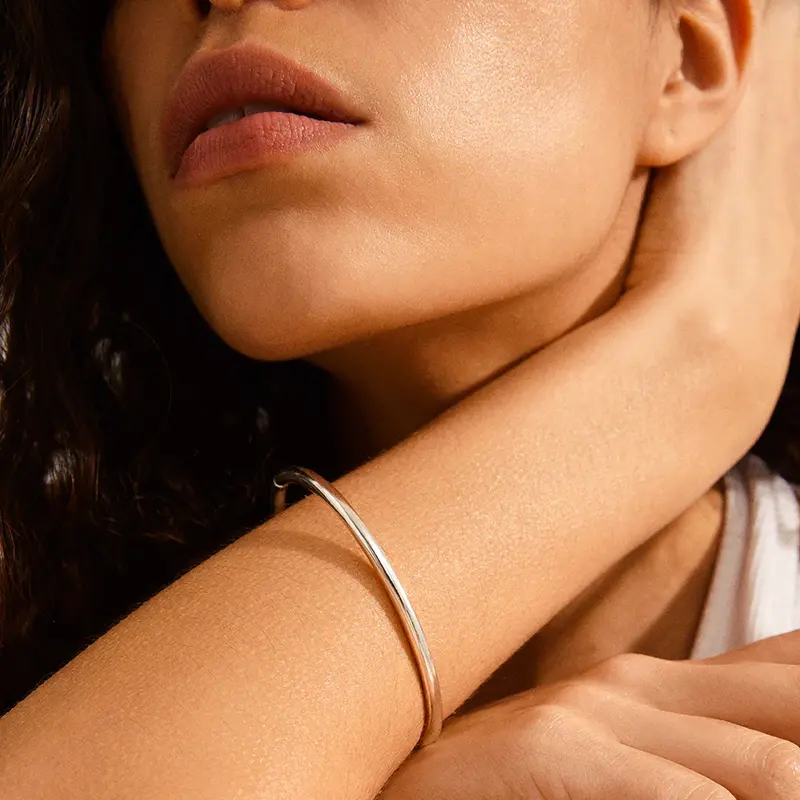 PILGRIM PILGRIM 602336002 SOPHIA RECYCLED BANGLE SILVER PLATED