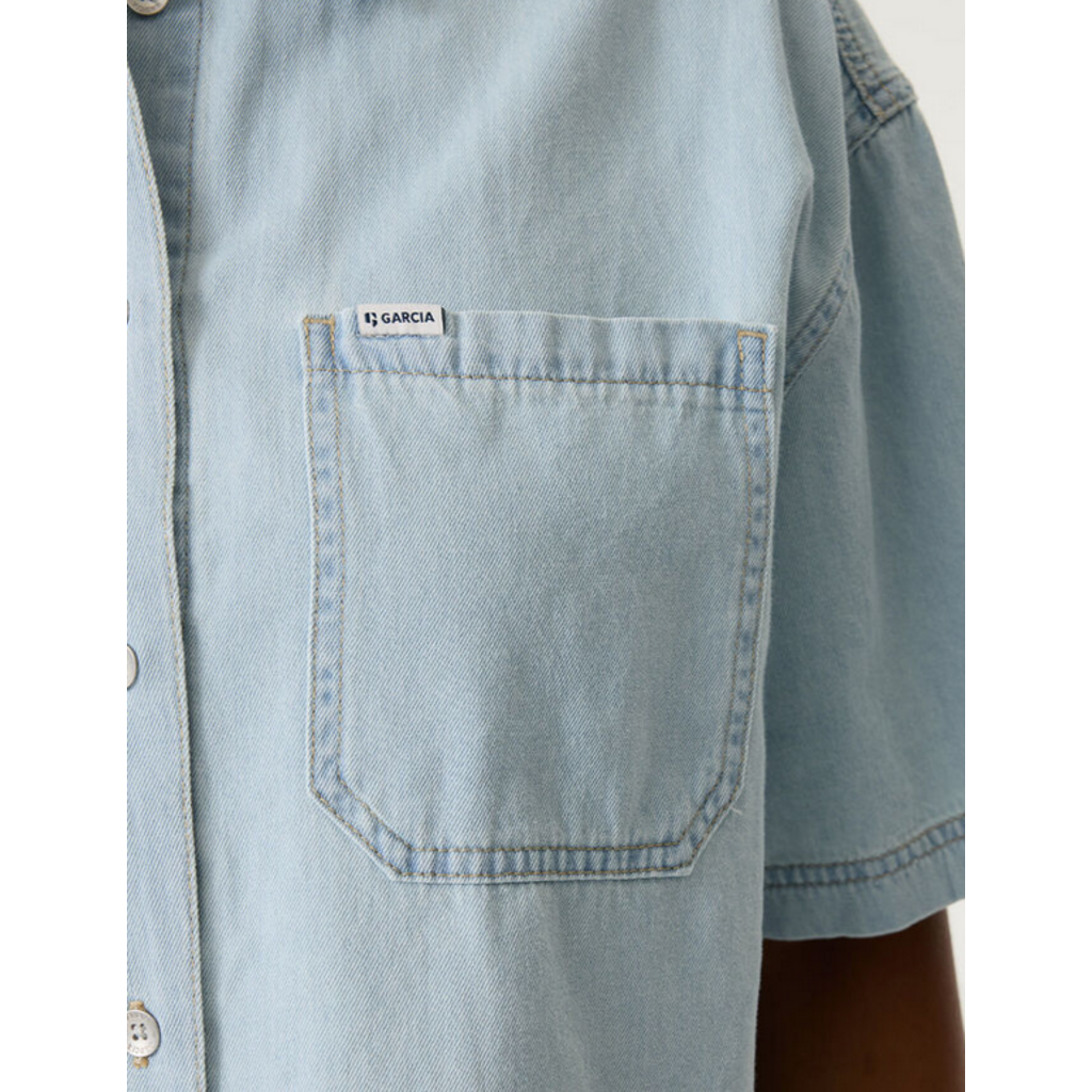 GARCIA GARCIA Q260094 CHEMISE MANCHE COURTE BLEU PALE