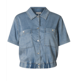 YEST YEST BLOUSON KAMIL 0006150 BLEACH BLUE DENIM