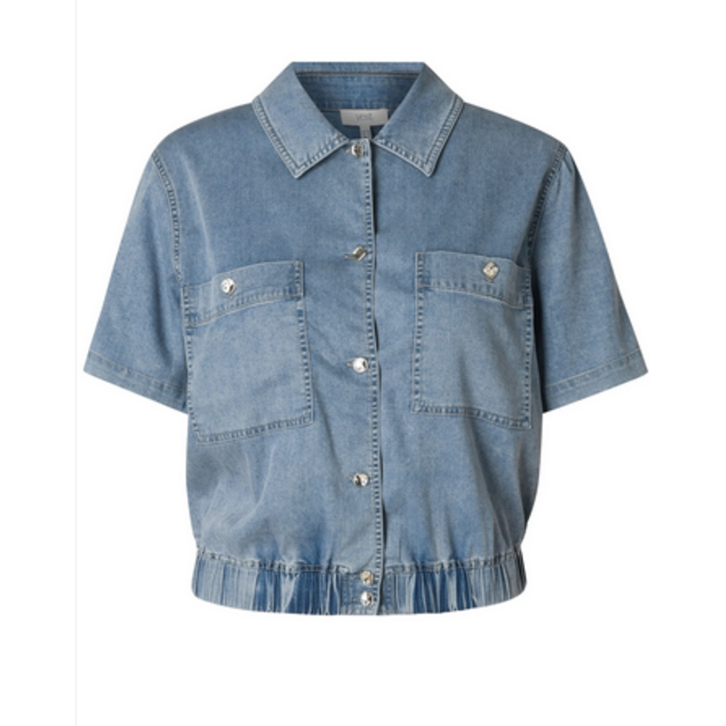 YEST YEST BLOUSON KAMIL 0006150 BLEACH BLUE DENIM