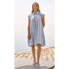 MARIGOLD MARIGOLD 26E ROBE CAPUCINE BLUE STRIPES