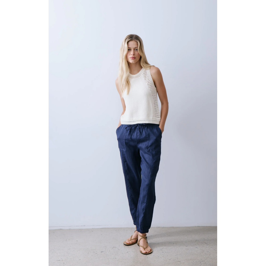 MELISSA NEPTON MELISSA NEPTON 26E PANTALON BRIE MARINE