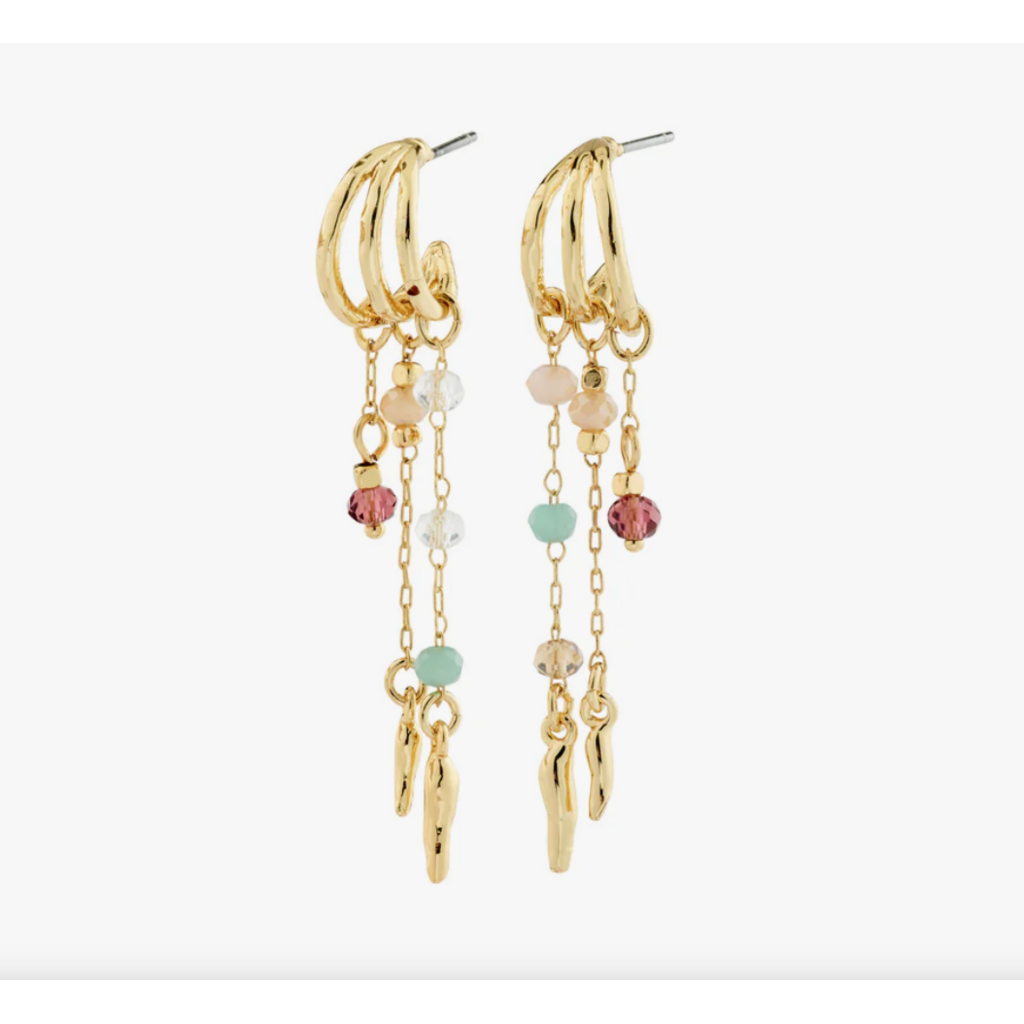PILGRIM PILGRIM 262622843 PRISM MORIN EARRINGS GOLD PLATED