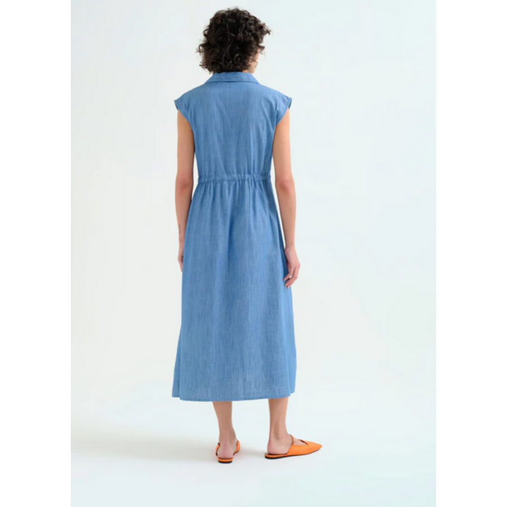 COMPANIA FANTASTICA COMPANIA FANTASTICA 26E 62C/40101 ROBE MIDI BLEU