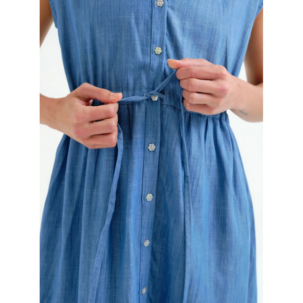 COMPANIA FANTASTICA COMPANIA FANTASTICA 26E 62C/40101 ROBE MIDI BLEU