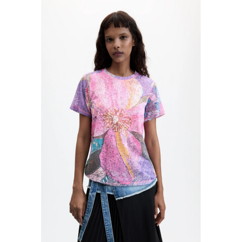 DESIGUAL DESIGUAL 26H T SHIRT FLOR