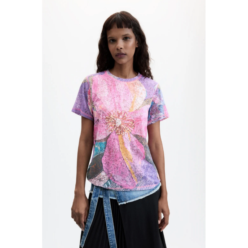 DESIGUAL DESIGUAL 26H T SHIRT FLOR