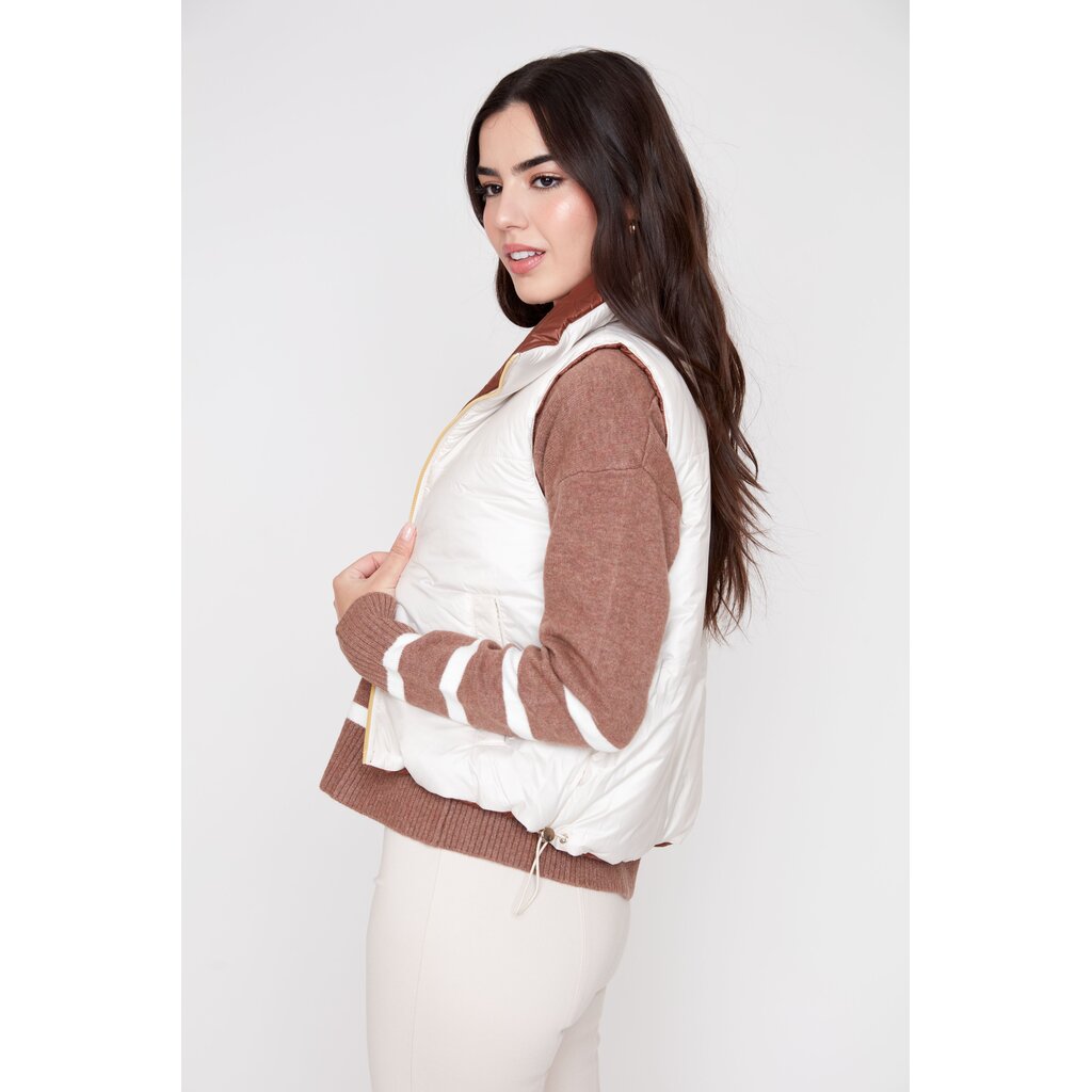 RENUAR RENUAR 26H R3953RE3034 VESTE SANS MANCHE REVERSIBLE TIRAMISU
