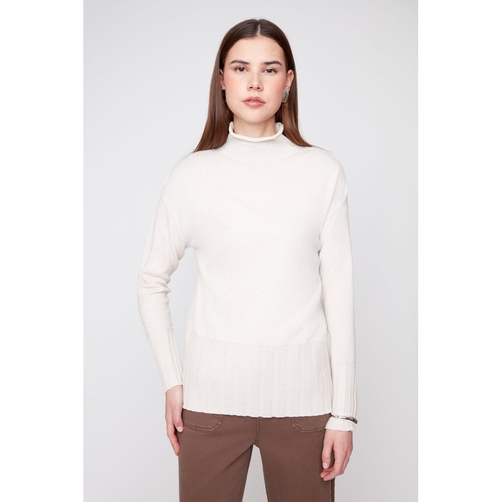 RENUAR RENUAR 26H R69184780 SWEATER COL HAUT OYSTER