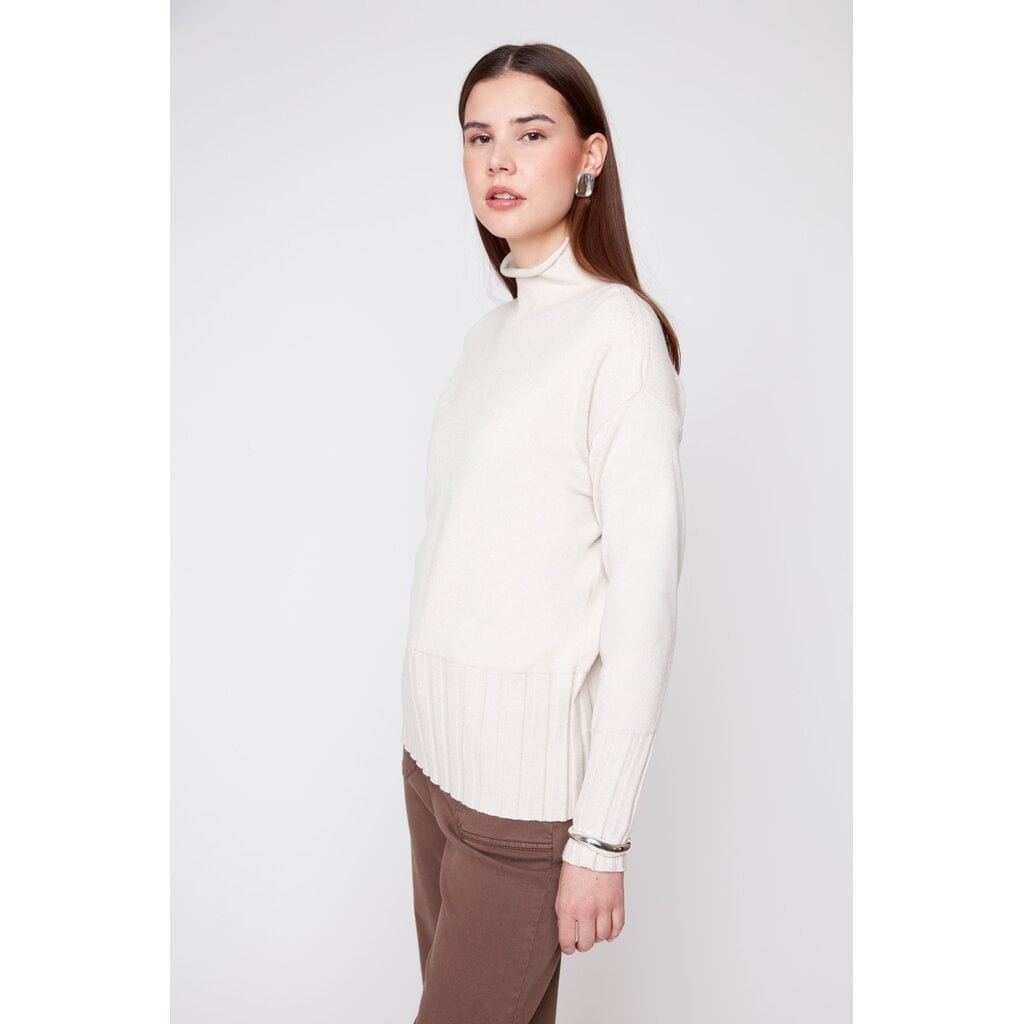RENUAR RENUAR 26H R69184780 SWEATER COL HAUT OYSTER
