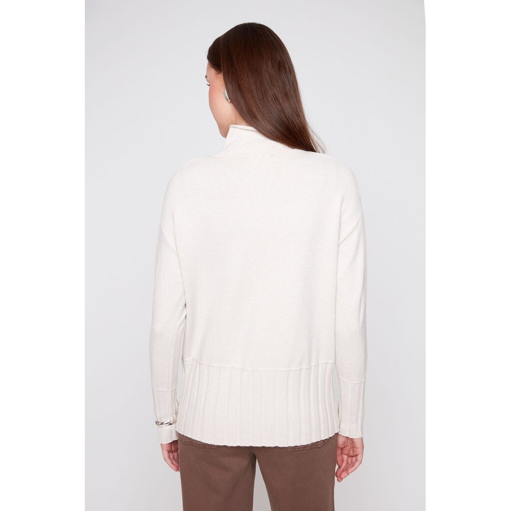 RENUAR RENUAR 26H R69184780 SWEATER COL HAUT OYSTER
