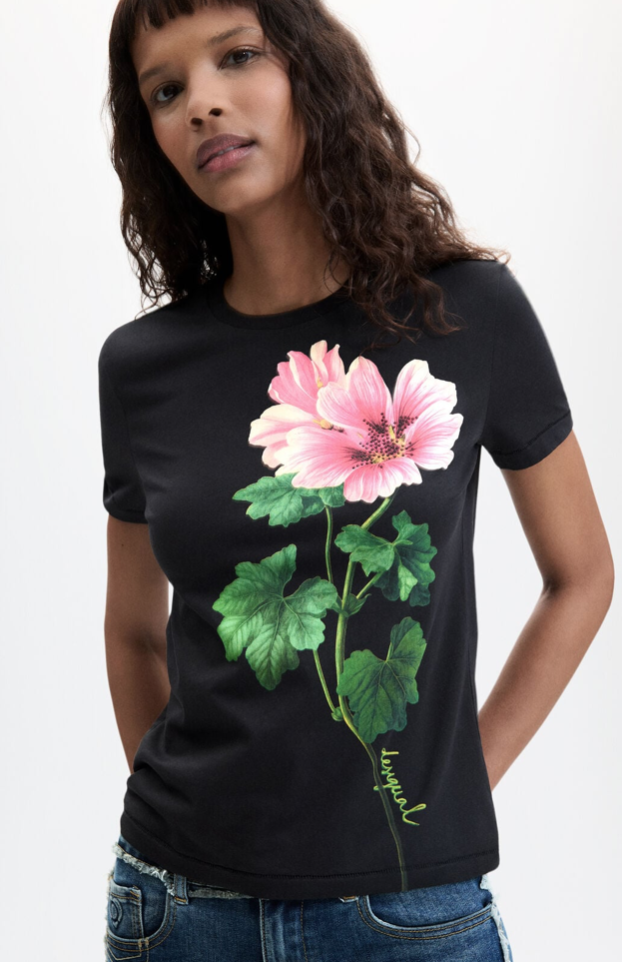 DESIGUAL DESIGUAL 26H 26WWTK50/2000 T SHIRT SAPPORO NOIR
