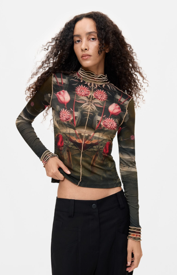 DESIGUAL DESIGUAL 26H HAUT 26WWTK32/2000 TS LIFE IS COOL