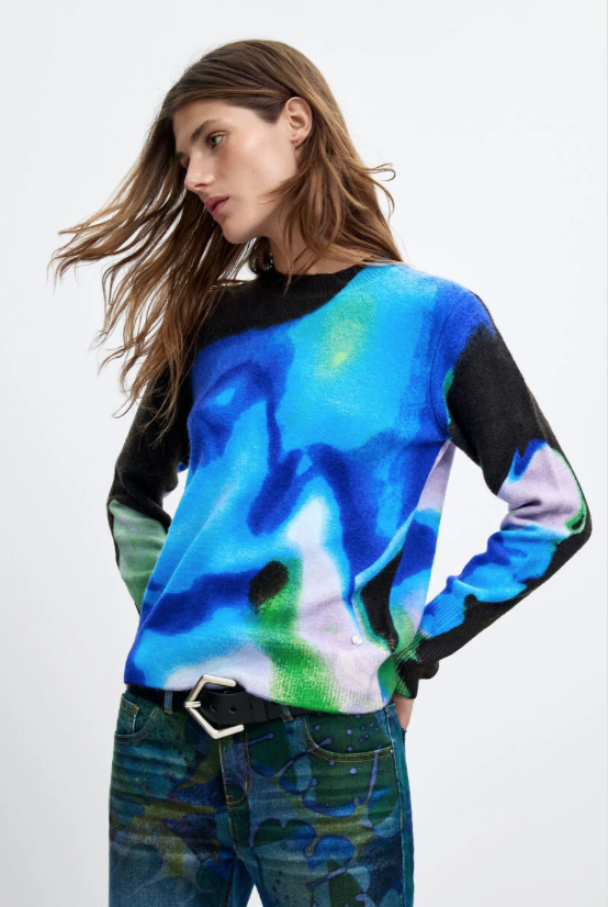 DESIGUAL DESIGUAL 26H HAUT 26WWJF03/5022 JERS CLOUDS LACROIX