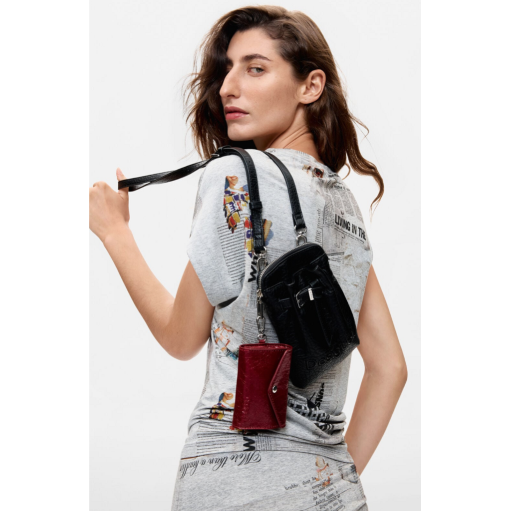 DESIGUAL DESIGUAL 26H SAC 26WAYP13 MONE HALF LOGO ALMA BLACK