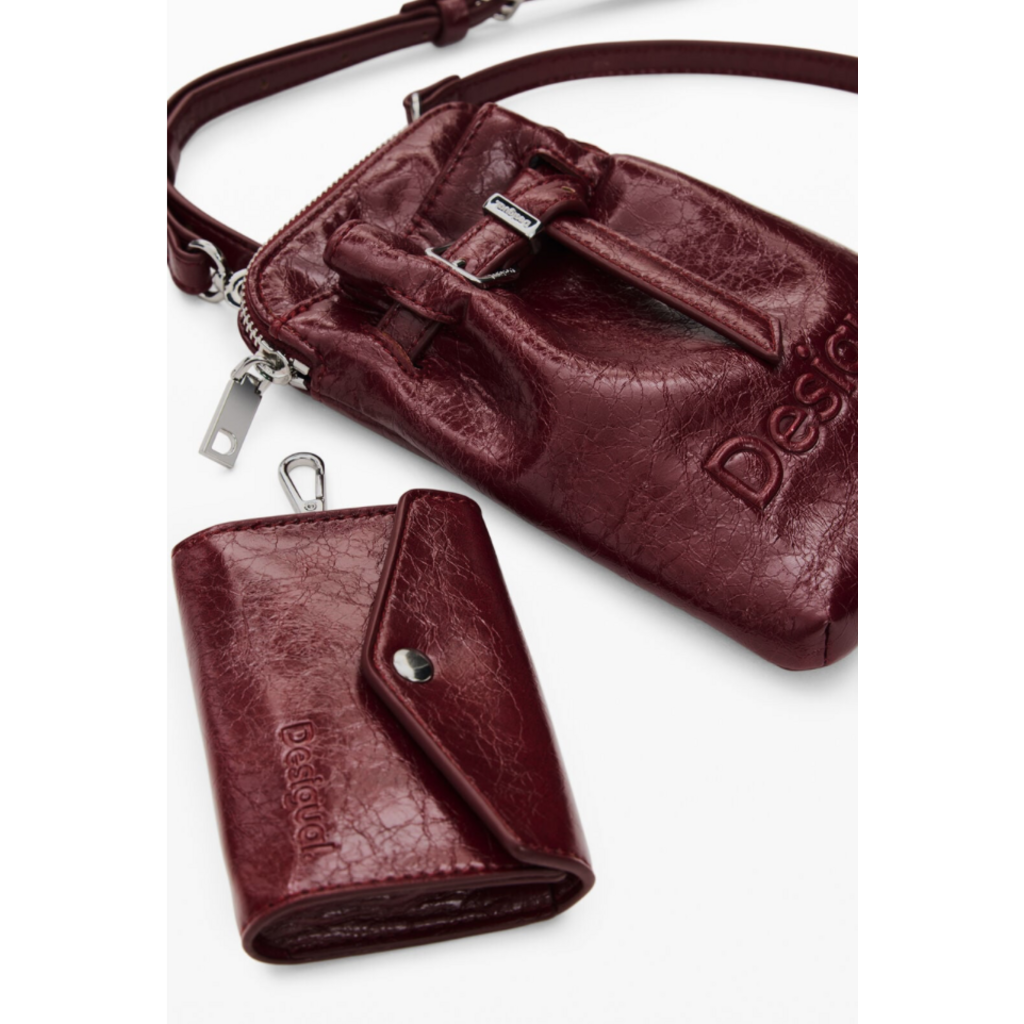 DESIGUAL DESIGUAL 26H SAC 26WAYP16 MONE HALF LOGO ALMA GRANATE