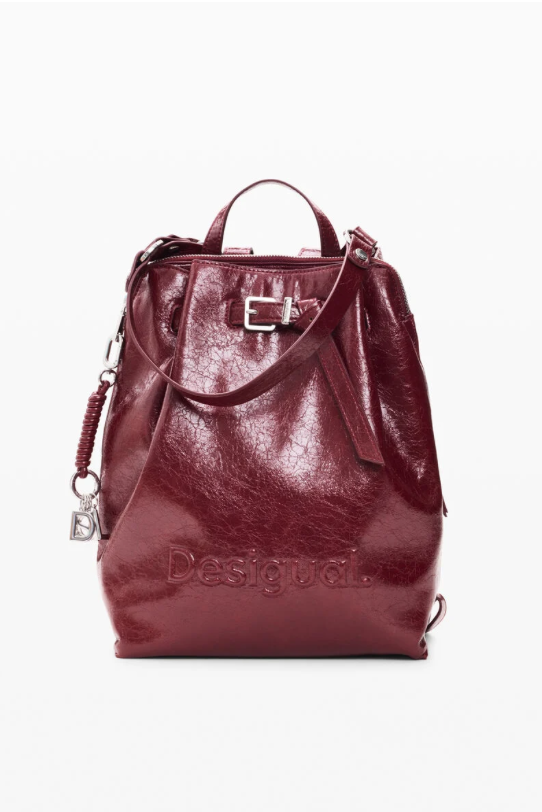 DESIGUAL DESIGUAL 26H SAC 26WAKP14 BACK HALF LOGO LUENA NF GRANATE