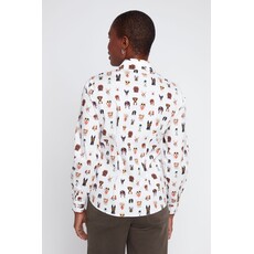 RENUAR RENUAR 26H R5278470 BLOUSE CHIEN CREME COMB