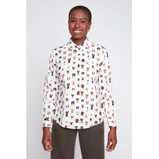 RENUAR RENUAR 26H R5278470 BLOUSE CHIEN CREME COMB