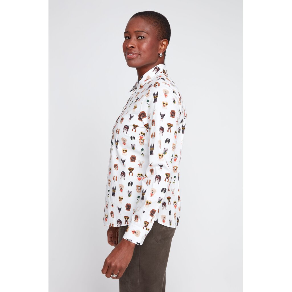 RENUAR RENUAR 26H R5278470 BLOUSE CHIEN CREME COMB