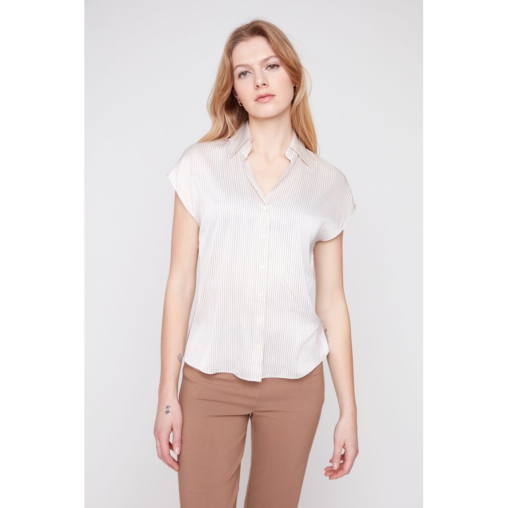RENUAR RENUAR 26H R5262143 WOVEN BLOUSE CREME COMB