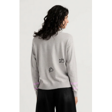 ZAKET AND PLOVER ZAKET AND PLOVER 26H ZP8508U  CHEEKY CAT SWEATER MARL