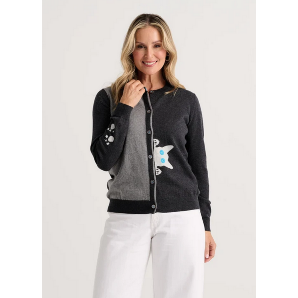 ZAKET AND PLOVER ZAKET AND PLOVER 26H ZP8509U  PEEKABOO CAT CARDIGAN