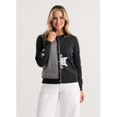 ZAKET AND PLOVER ZAKET AND PLOVER 26H ZP8509U  PEEKABOO CAT CARDIGAN