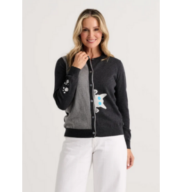 ZAKET AND PLOVER ZAKET AND PLOVER 26H ZP8509U  PEEKABOO CAT CARDIGAN