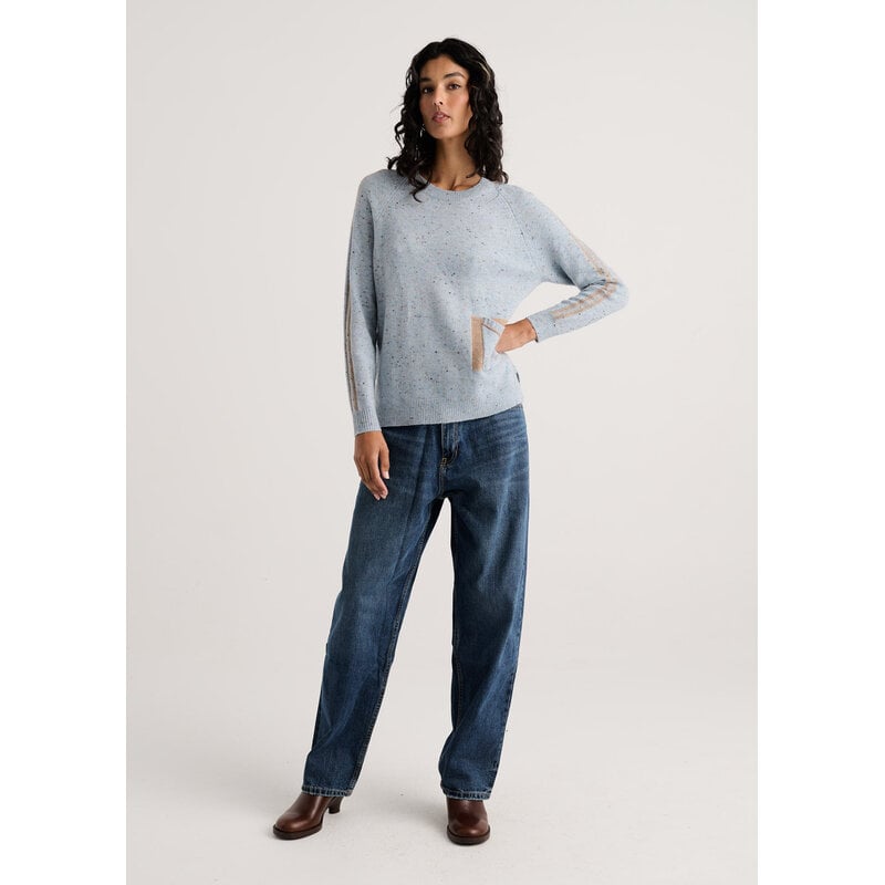 ZAKET AND PLOVER ZAKET AND PLOVER 26H ZP8519U FLECK SWEATER SKY