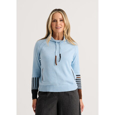 ZAKET AND PLOVER ZAKET AND PLOVER 26H ZP8520U DRAWCORD SWEATER ARCTIC