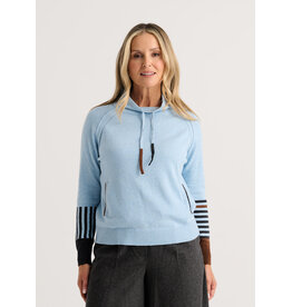 ZAKET AND PLOVER ZAKET AND PLOVER 26H ZP8520U DRAWCORD SWEATER ARCTIC