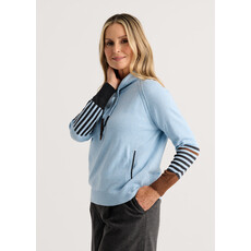 ZAKET AND PLOVER ZAKET AND PLOVER 26H ZP8520U DRAWCORD SWEATER ARCTIC