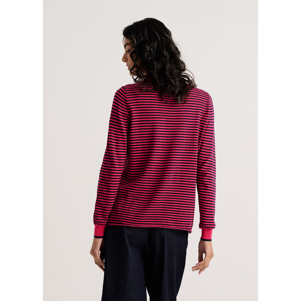 ZAKET AND PLOVER ZAKET AND PLOVER 26H ZP8523U STRIPE SWEATER FUCHSIA