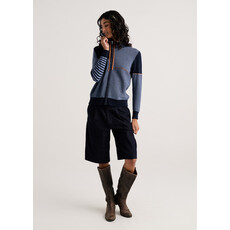 ZAKET AND PLOVER ZAKET AND PLOVER 26H ZP8524U KNIT ZIP CARDIGAN DK DENIM