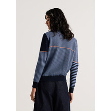ZAKET AND PLOVER ZAKET AND PLOVER 26H ZP8524U KNIT ZIP CARDIGAN DK DENIM