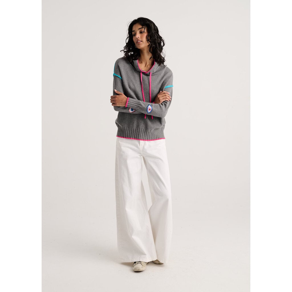 ZAKET AND PLOVER ZAKET AND PLOVER 26H ZP8546U MYSTIC EYE HOODIE CLOUD