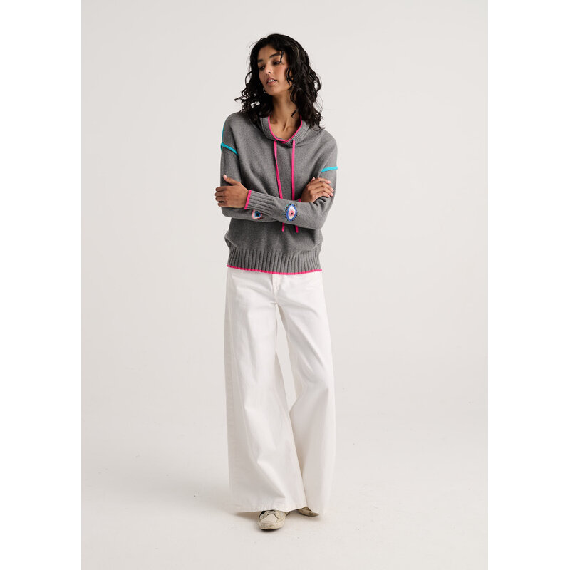ZAKET AND PLOVER ZAKET AND PLOVER 26H ZP8546U MYSTIC EYE HOODIE CLOUD