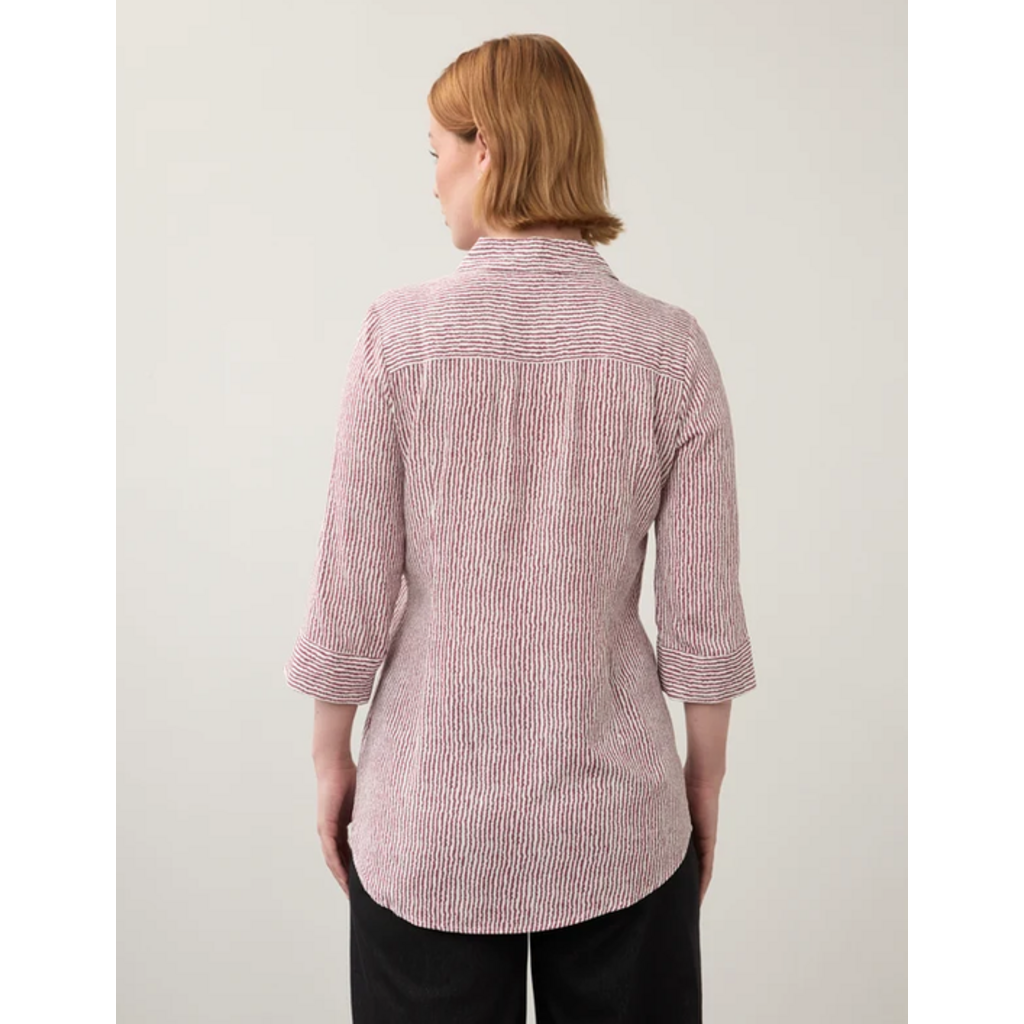FDJ FDJ 26H 7386397 LONG SLEEVE STRIPE TUNIC FIG