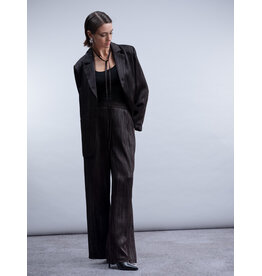 HAAKO HAAKO 26H VESTON H2064 NOIR SATINE RAYURE